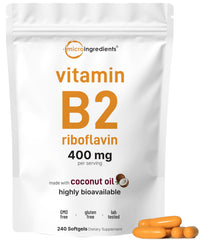 Micro Ingredients frasco frontal mostrando 240 softgels y etiqueta clara