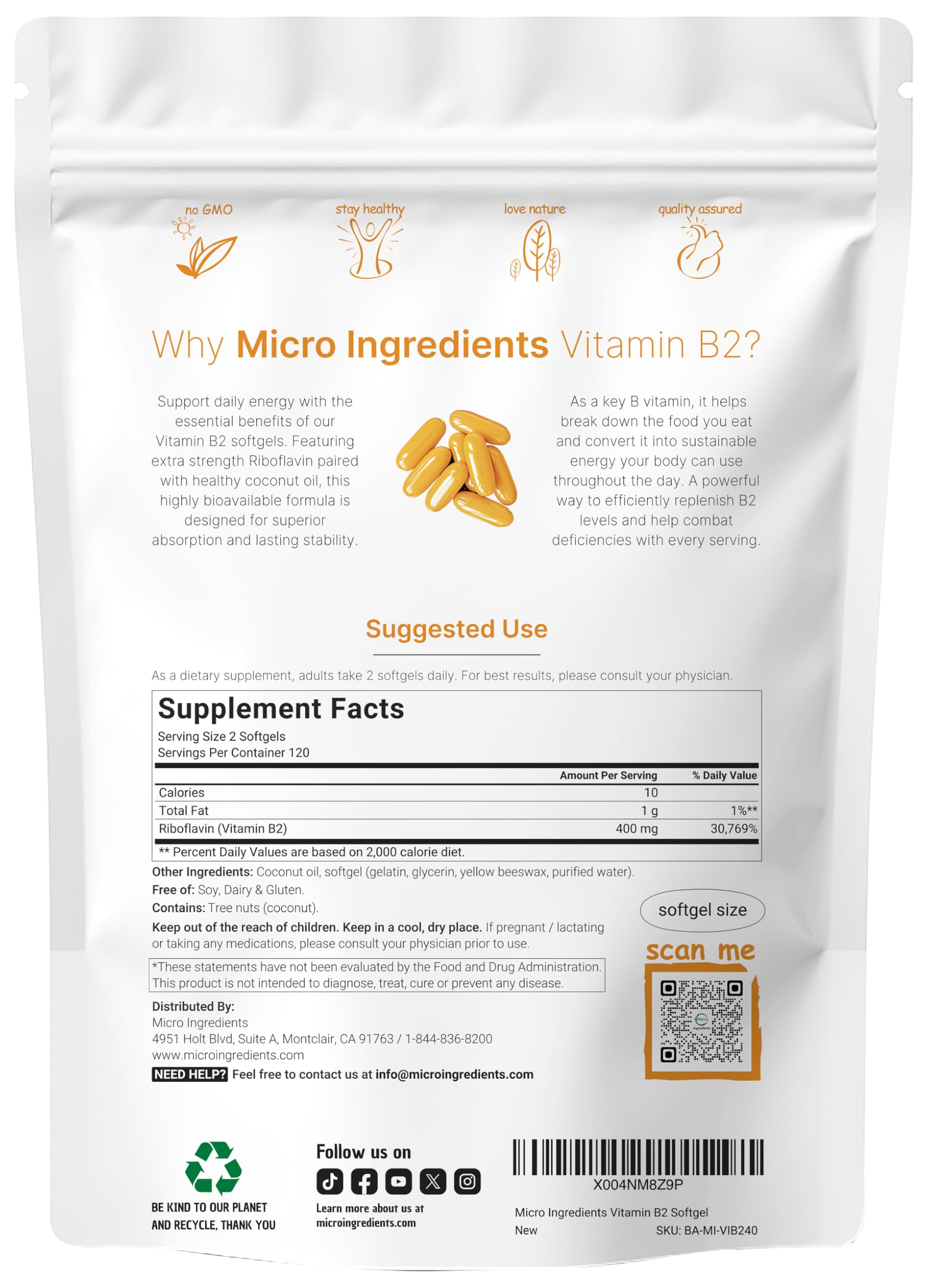 Micro Ingredients primer plano de textura del softgel con brillo y integridad