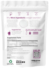 Micro Ingredients sobres abiertos con polvo fino sin grumos y mezcla rápida