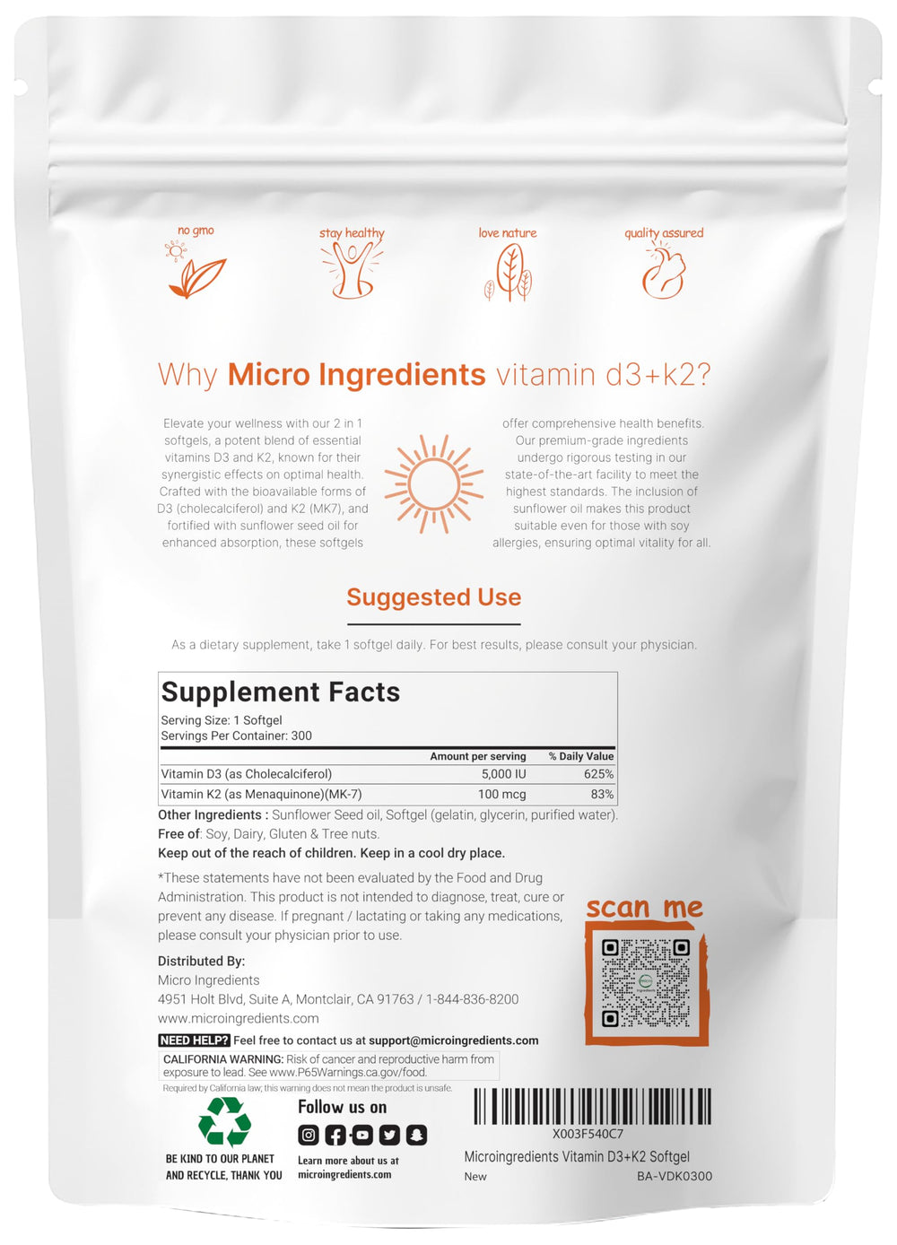 Micro Ingredients primer plano de softgel con textura suave y fácil ingestión