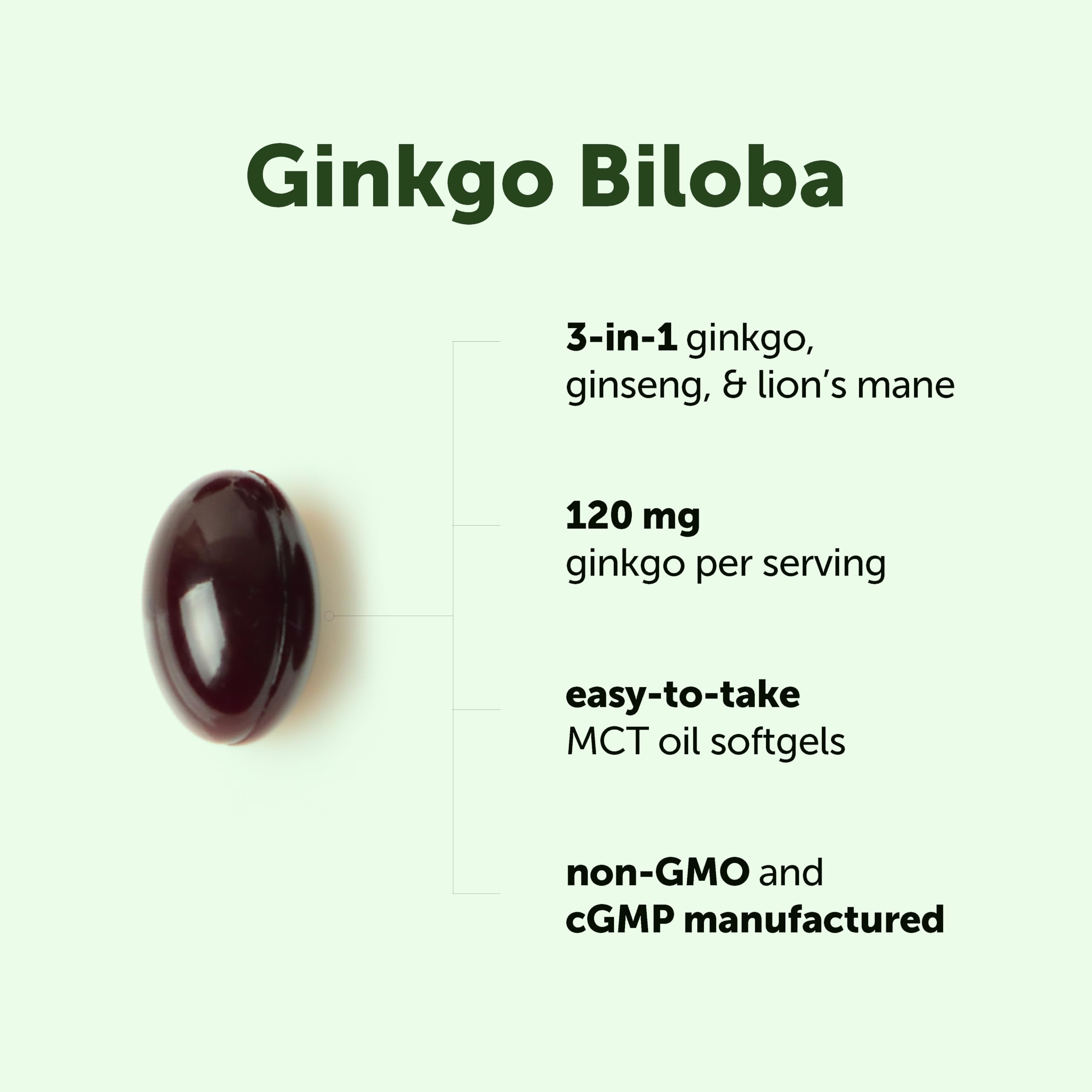 Micro Ingredients dos softgels en mano como ejemplo de dosis práctica y portátil