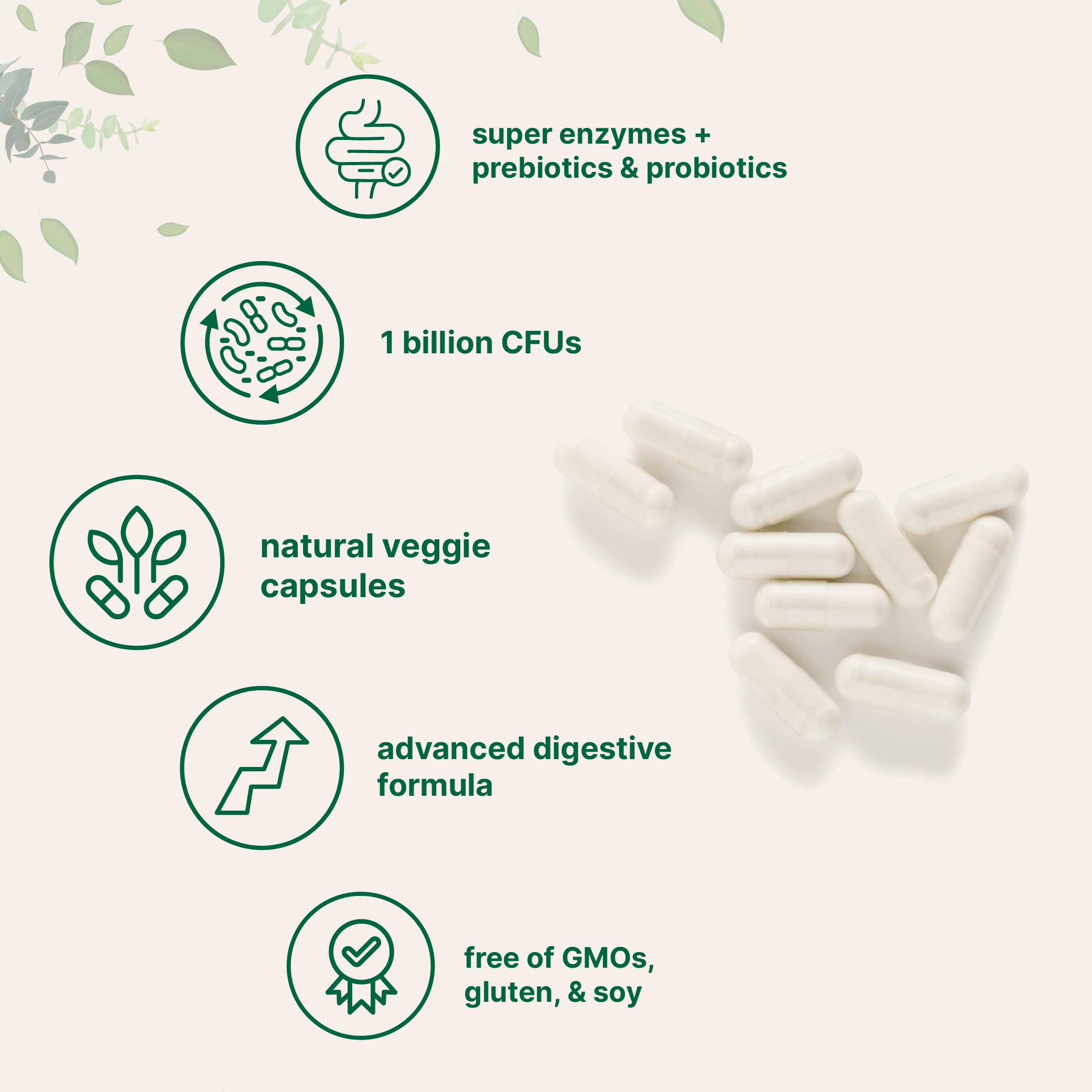 Micro Ingredients ingredientes clave como psyllium, bromelina e inulina en primer plano