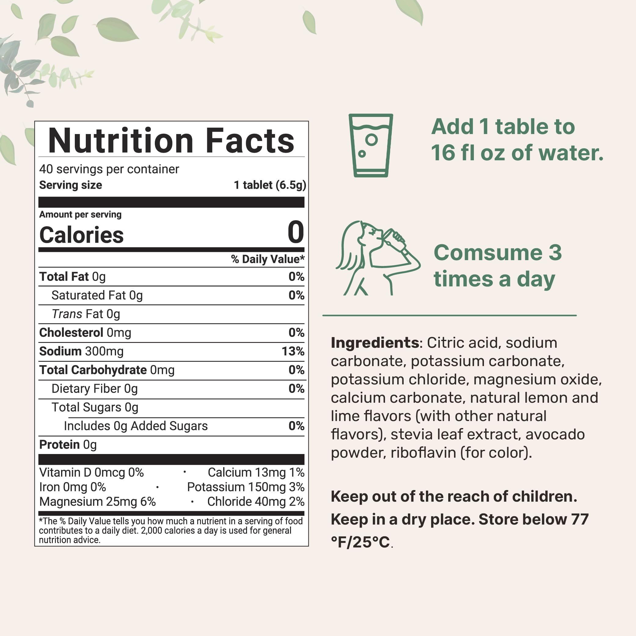 Micro Ingredients tabletas cerca para ver textura y calidad