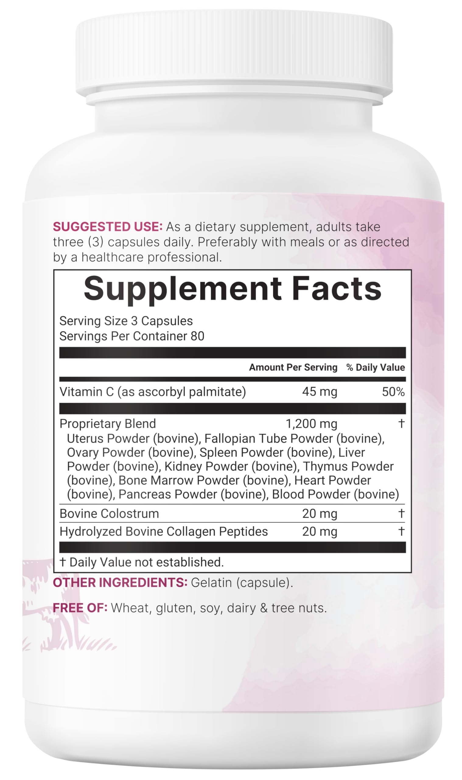 Micro Ingredients comparación de tamaño del frasco para estimar duración