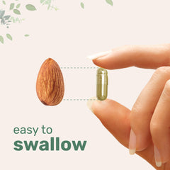 Micro Ingredients frasco junto a una regla para comparar tamaño y dosis