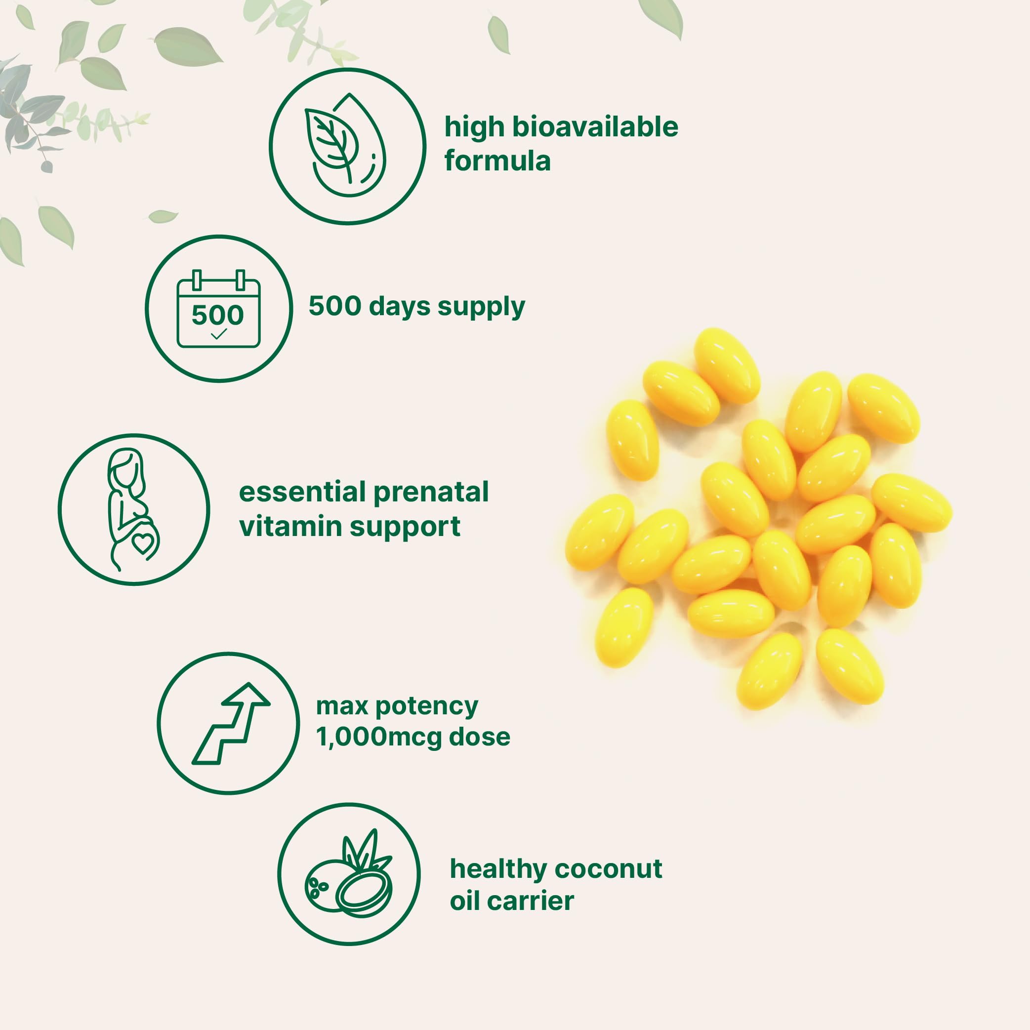 Micro Ingredients cápsula junto a una moneda para comparar tamaño y conveniencia