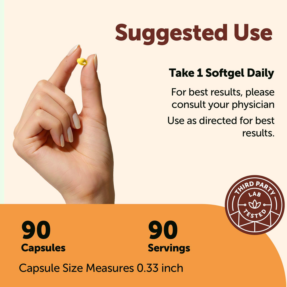 Micro Ingredients detalle de aceite en cápsula representa absorción y pureza