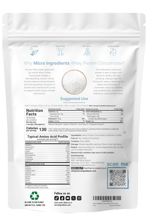 Micro Ingredients textura del polvo cercano para mezcla sin grumos