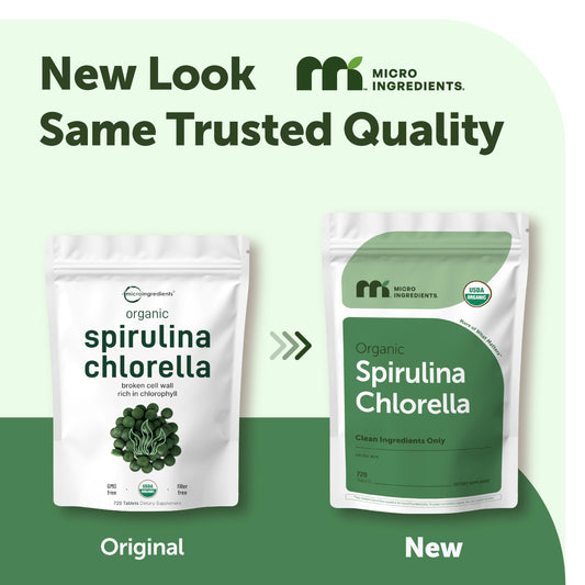 Micro Ingredients mano sosteniendo varios comprimidos para toma fácil y portable