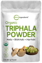 Micro Ingredients paquete frontal de Triphala 2 lb aporta reserva a granel
