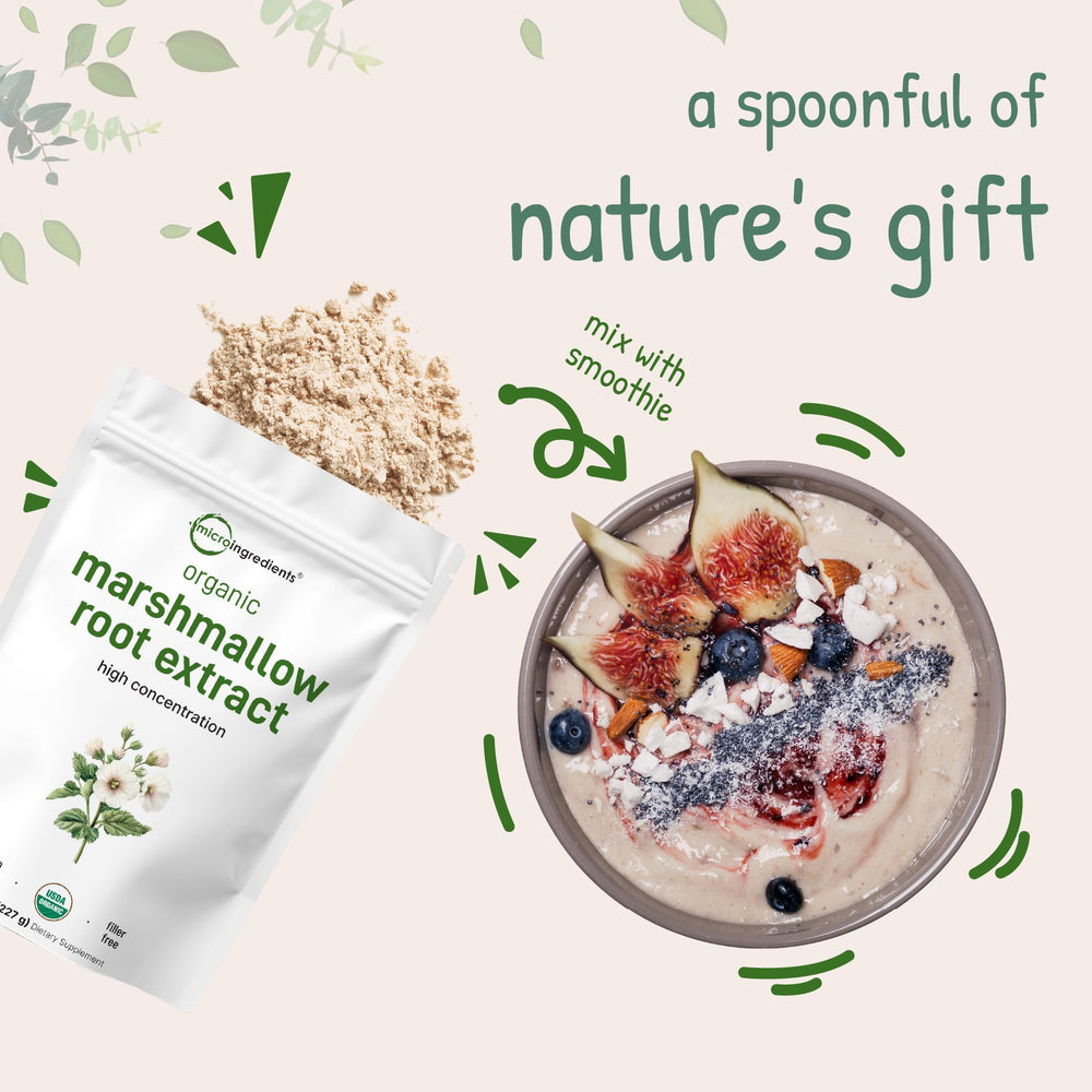 Micro Ingredients polvo añadido a batido en cocina, integración sencilla en recetas
