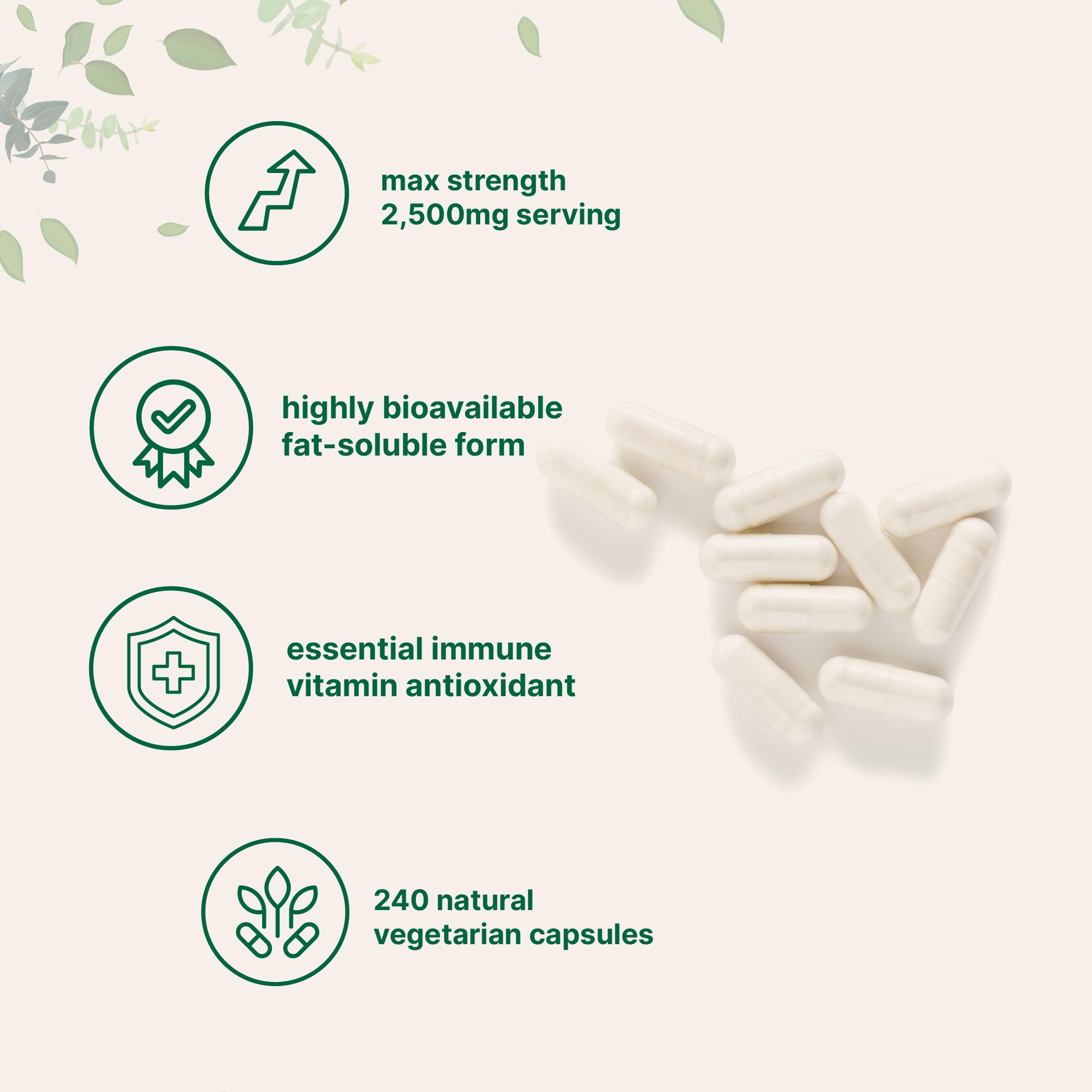 Micro Ingredients cápsulas en mano para comparar tamaño y facilitar la dosificación