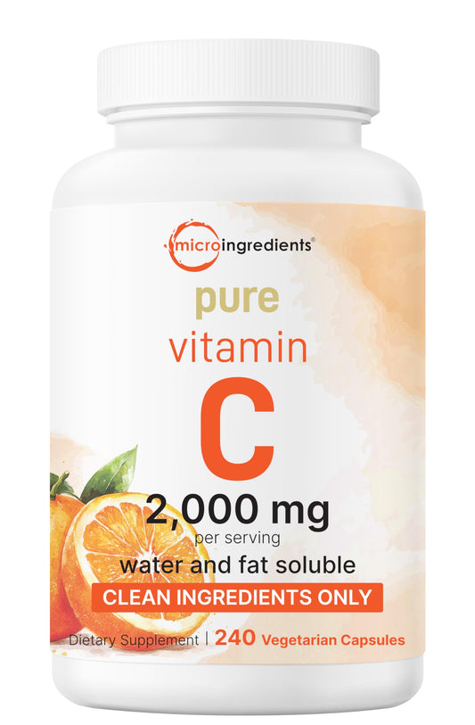 Micro Ingredients envase frontal mostrando 240 cápsulas y alta potencia