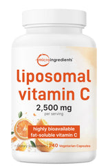 Micro Ingredients frasco delantero mostrando 240 cápsulas y etiqueta clara para alta potencia