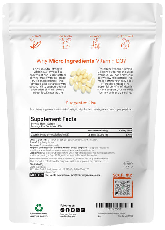 Micro Ingredients cápsulas blandas cerca, fácil de tragar y dosificar