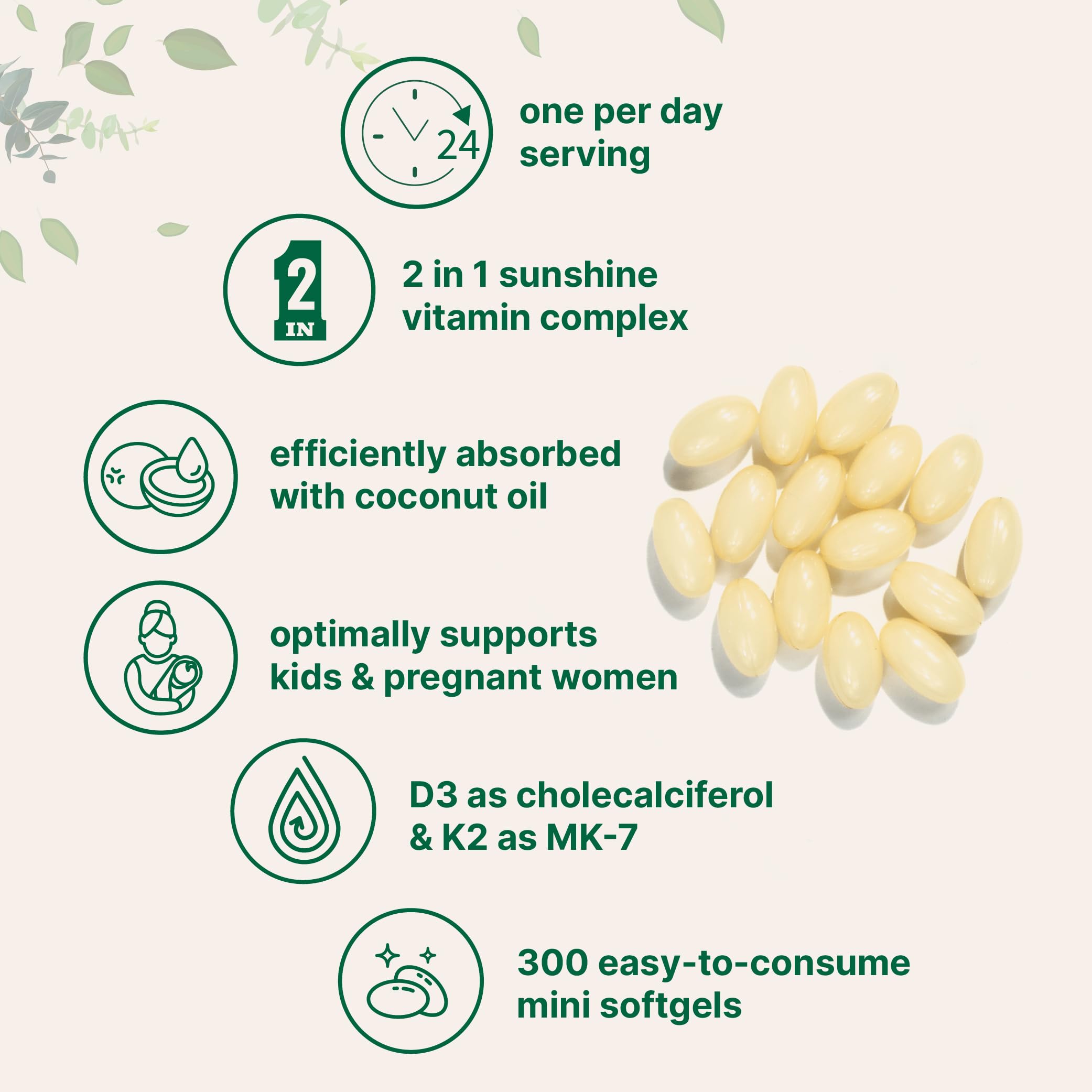 Micro Ingredients primer plano de cápsula blanda con aceite de coco para mejor absorción