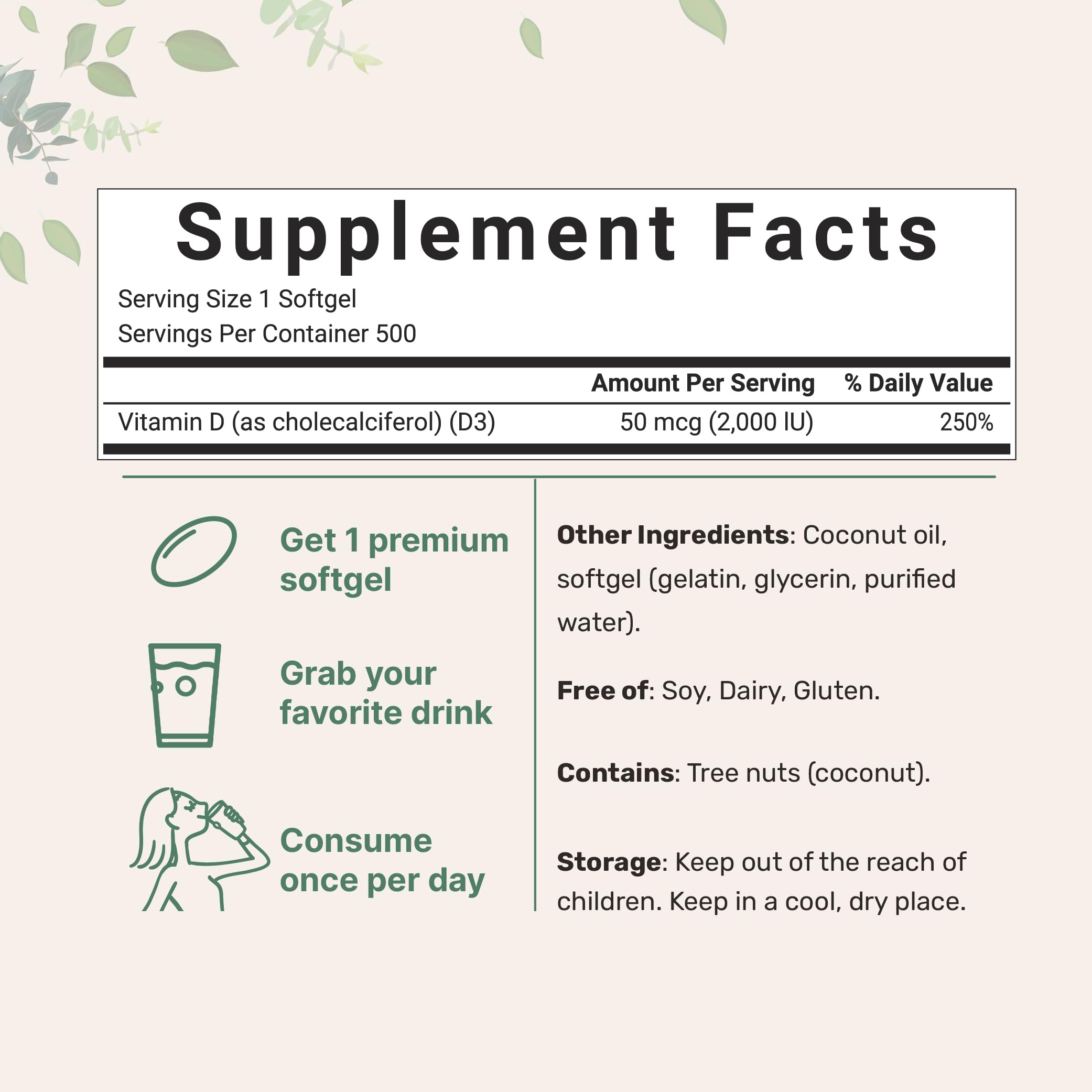 Micro Ingredients primer plano de softgel destacando forma y facilidad de deglución