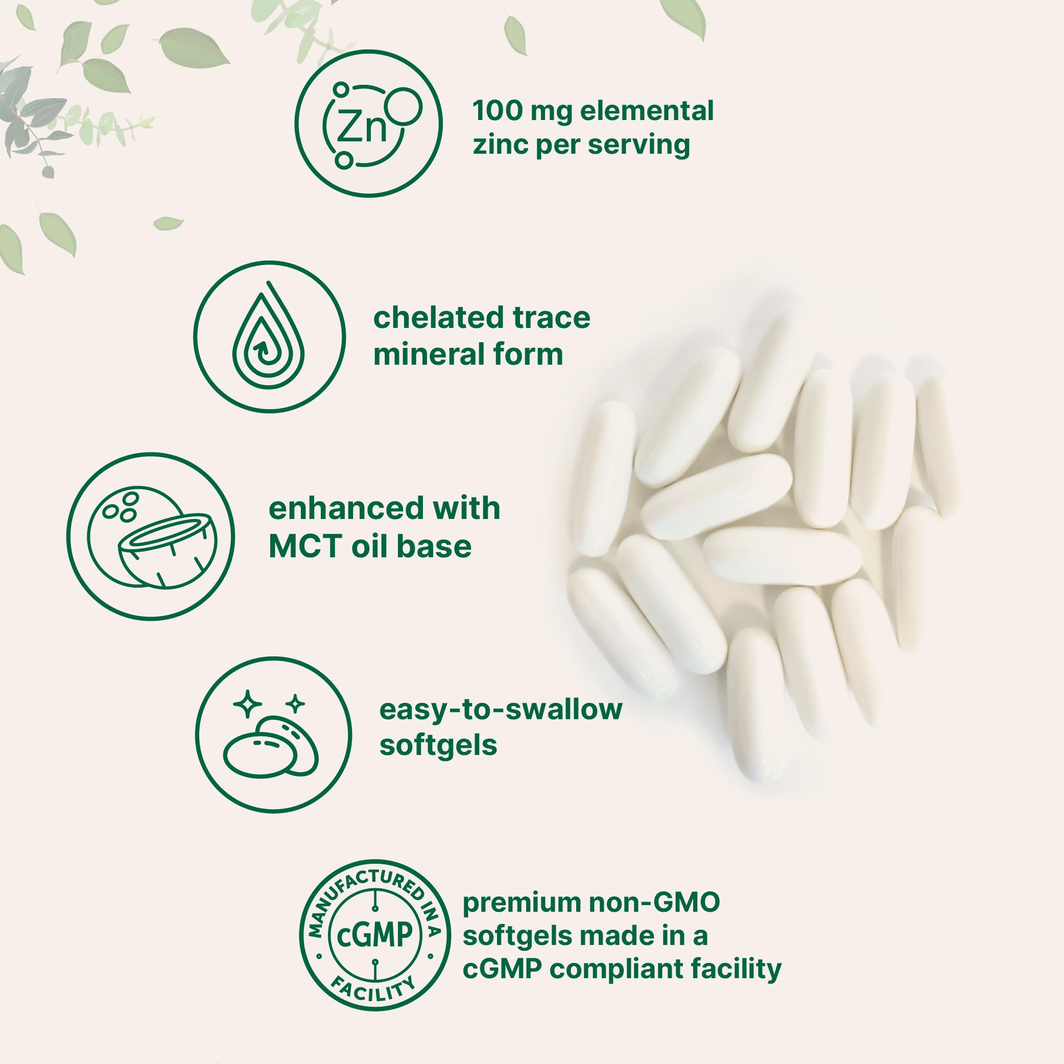 Micro Ingredients softgel en mano ilustrando tamaño y facilidad de uso diario