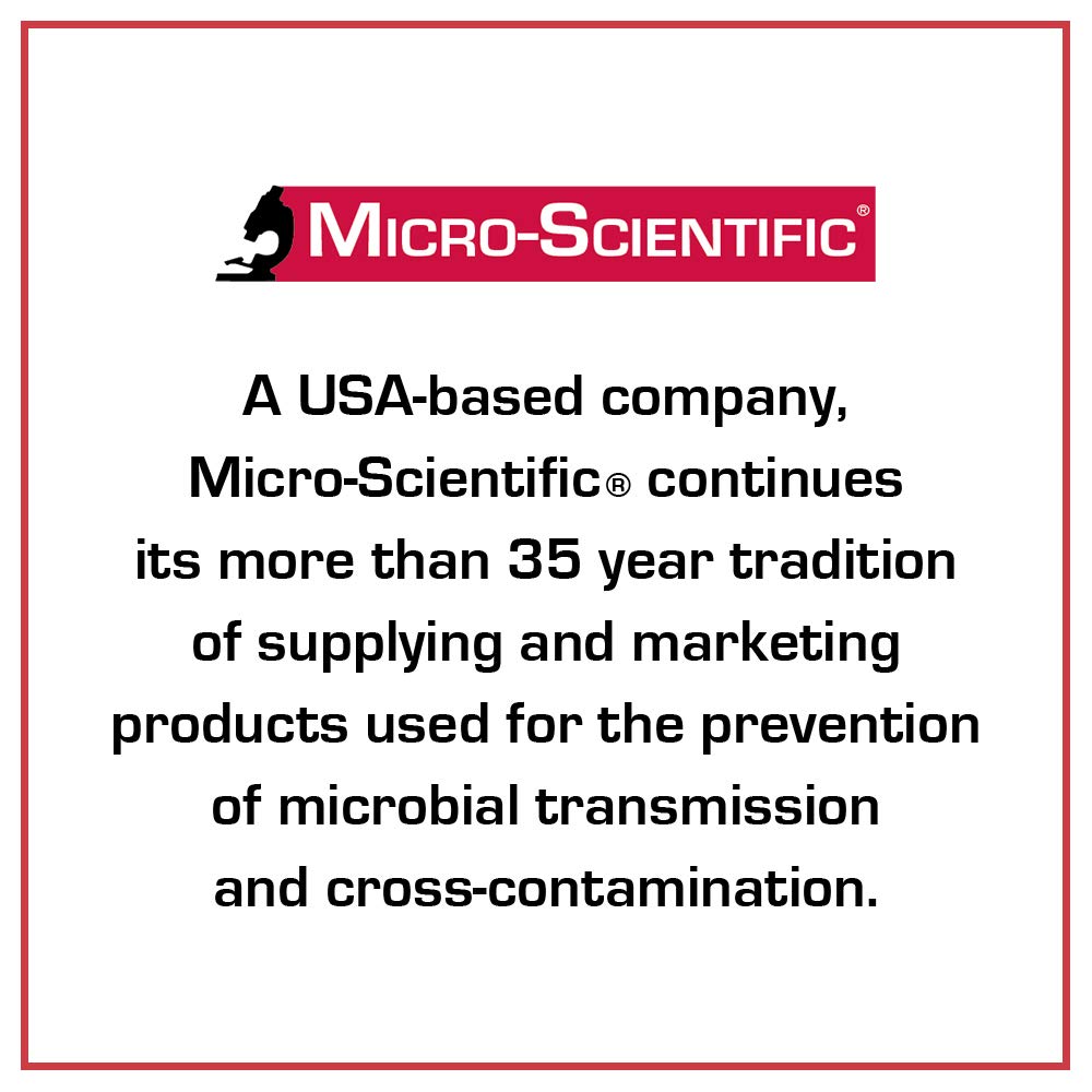 Micro-Scientific frasco en mano muestra tamaño práctico