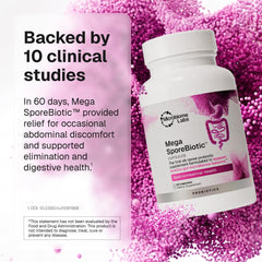 Microbiome Labs MegaSporeBiotic caja abierta con cápsulas lista para consumo