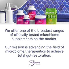 Microbiome Labs comparación de tamaño con monedas para referencia