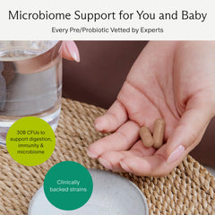 Microbiome Labs detalle de textura en polvo que ilustra mezcla prebiótica eficaz