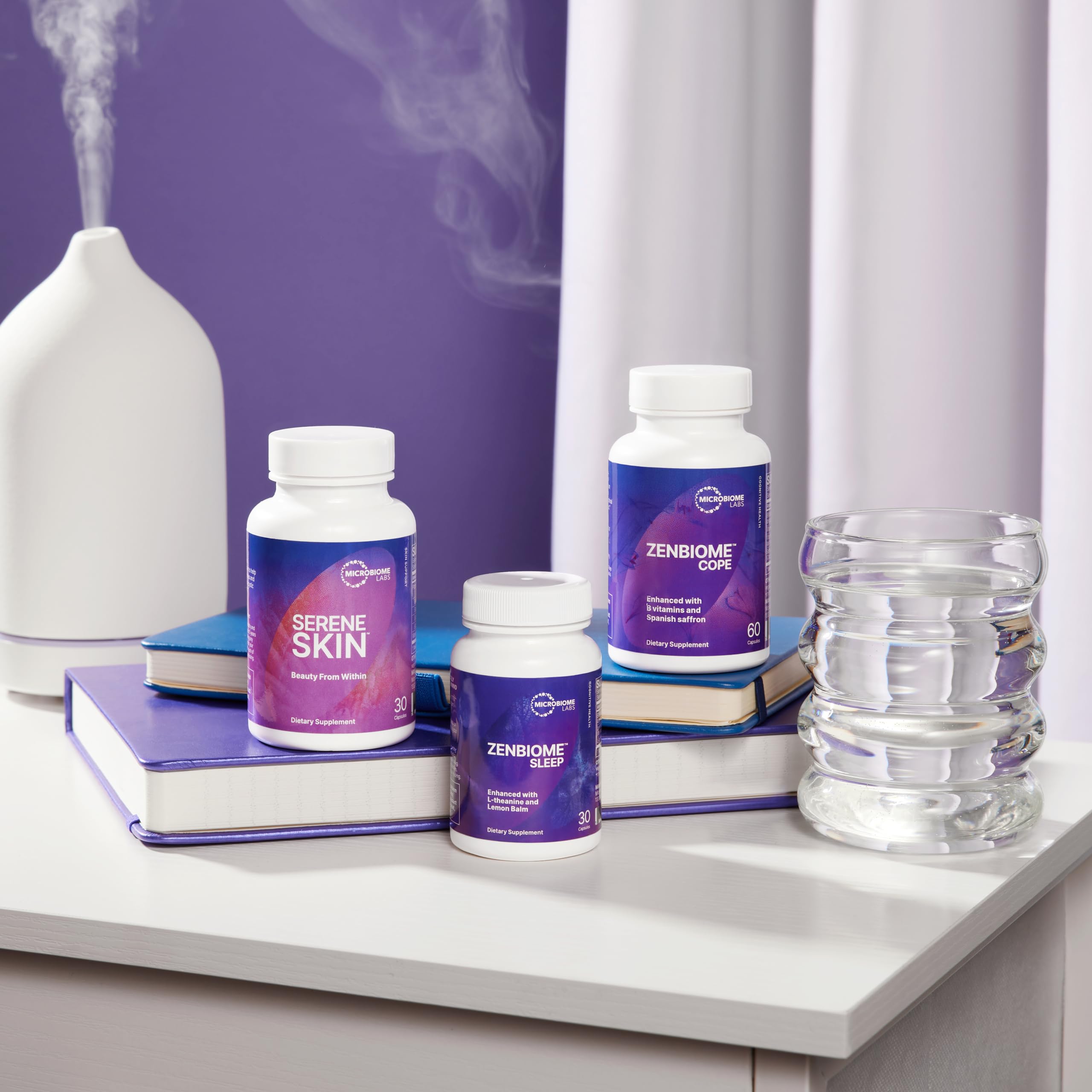 Microbiome Labs Zenbiome COPE etiqueta de ingredientes y composición transparente