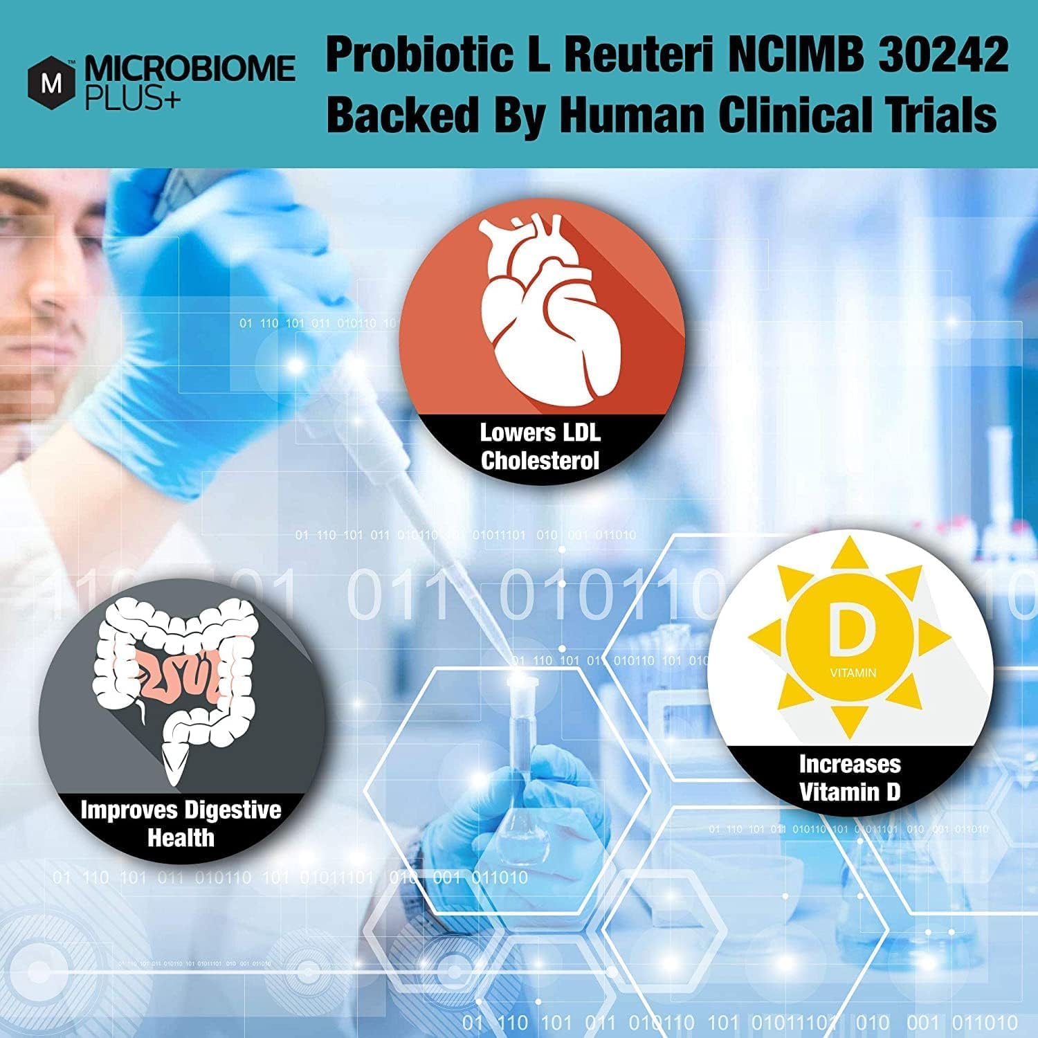 Microbiome Plus escena lifestyle que sugiere bienestar diario