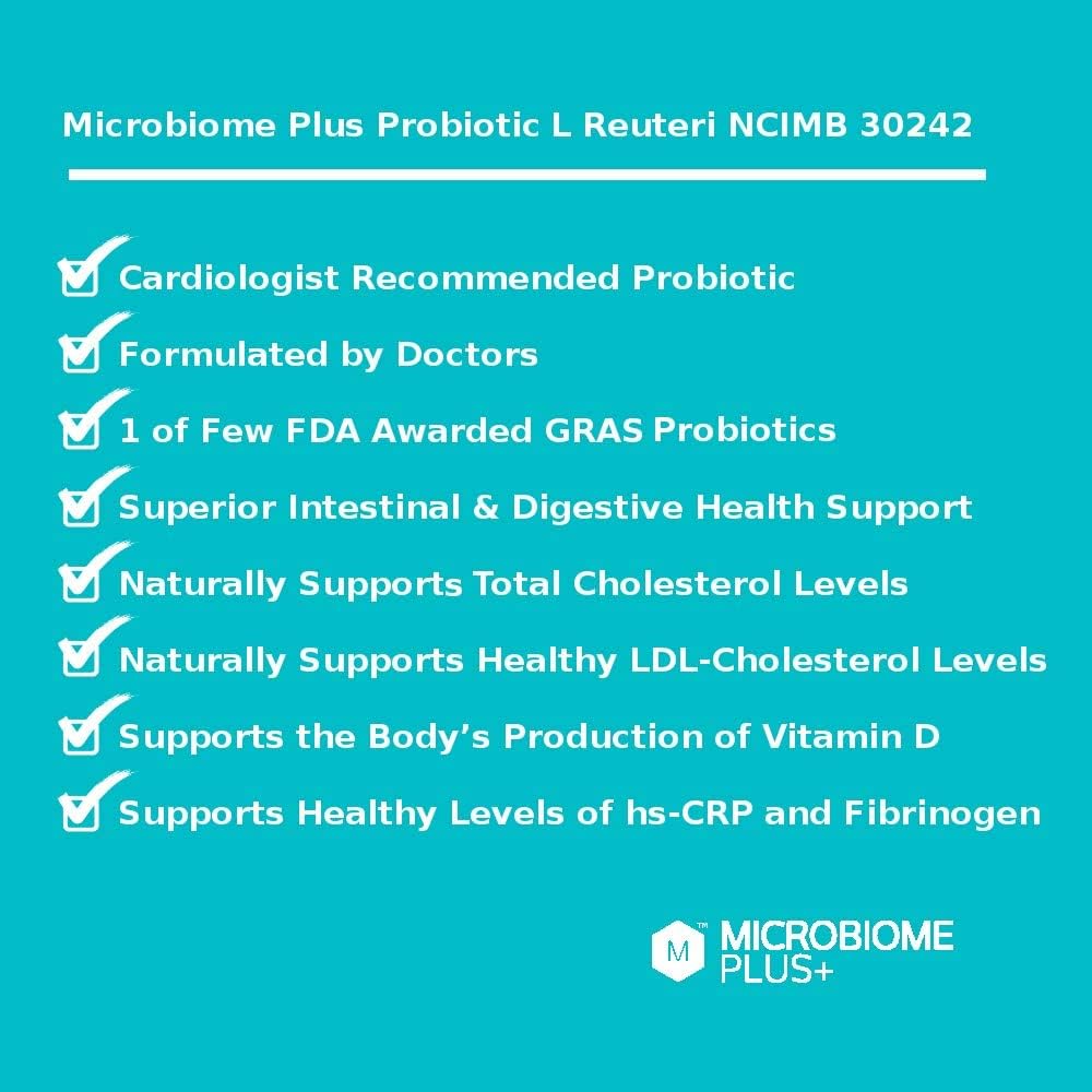 Microbiome Plus etiqueta nutricional y lista de ingredientes visible
