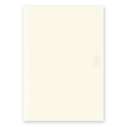 Midori textura del papel crema mostrando superficie ideal para pluma