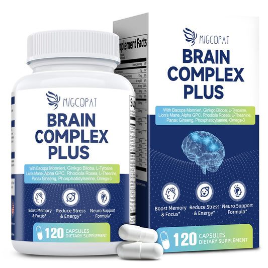 Migcopat: botella de cápsulas para memoria y concentración