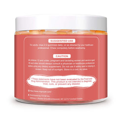 Migcopat empaque con tablas nutricionales resaltando vitaminas y minerales