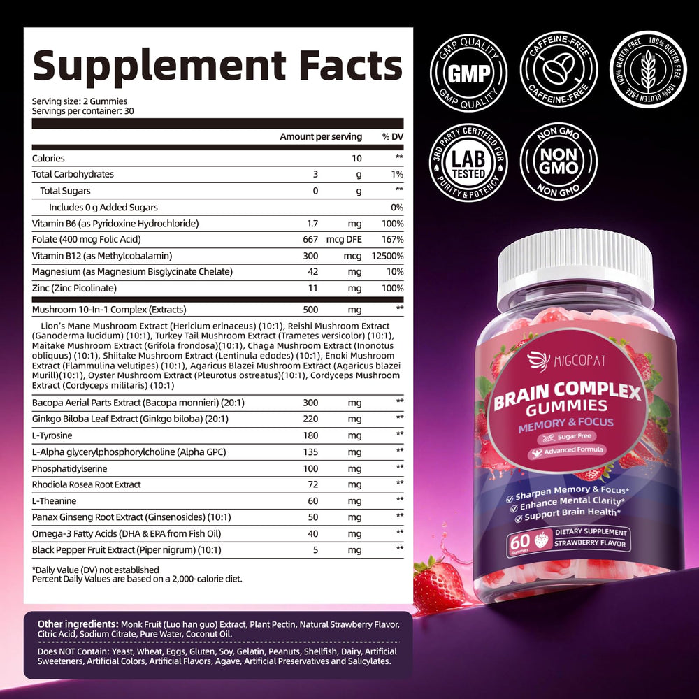 Migcopat gomitas en escritorio, conveniencia para trabajo y estudio