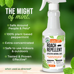 Mighty Mint etiqueta con instrucciones claras y lista de ingredientes naturales