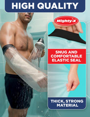 Mighty-X en baño estilo de vida mostrando independencia durante recuperación