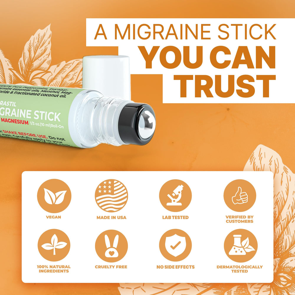 MIGRASTIL junto a una mano para comparar tamaño y portabilidad