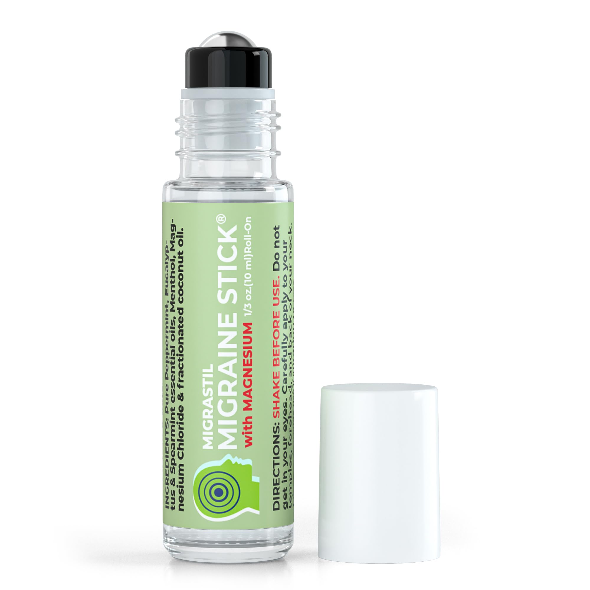 MIGRASTIL envase frontal de 10 ml mostrando la etiqueta y el tamaño compacto