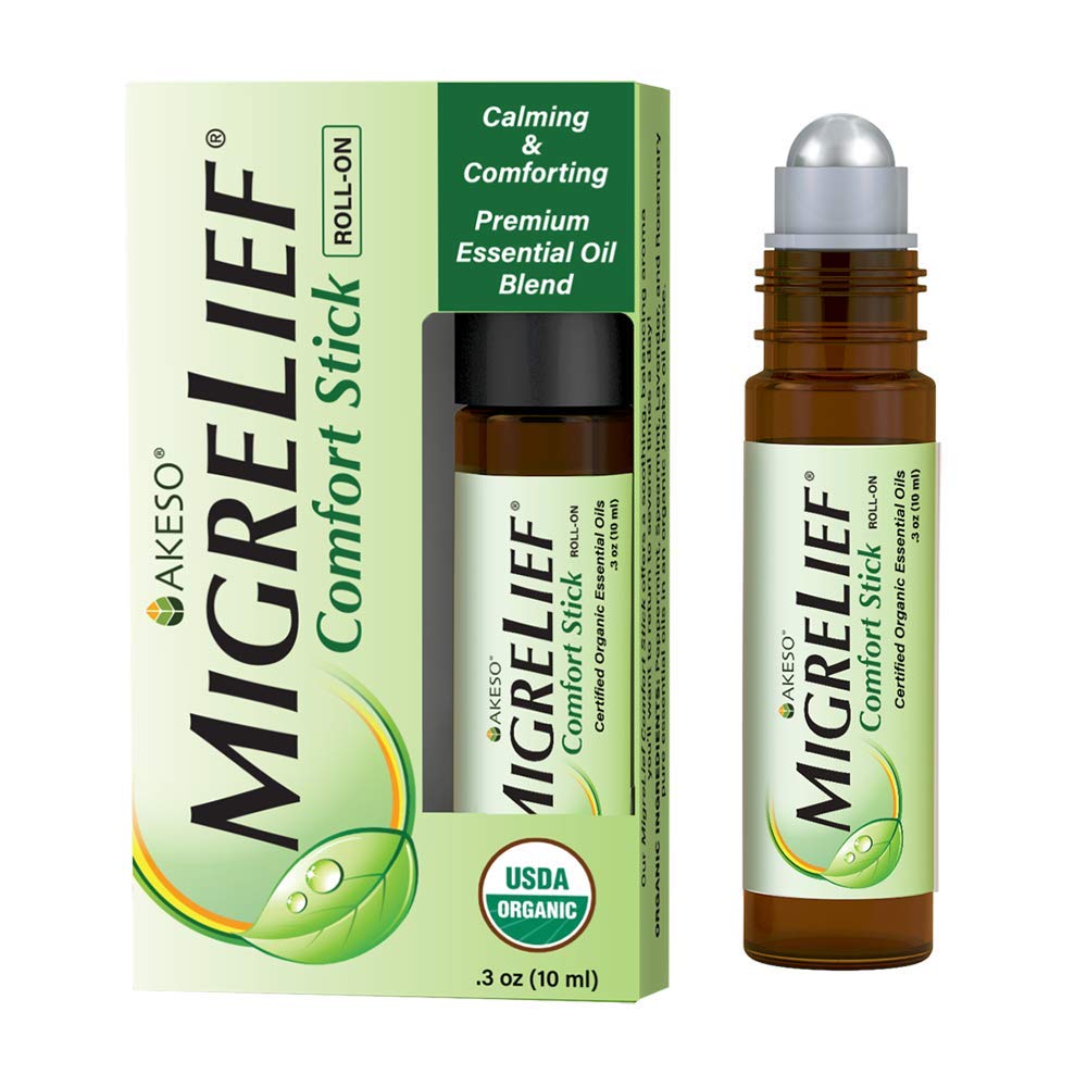 MigreLief roll-on frente mostrando etiqueta clara y conveniente