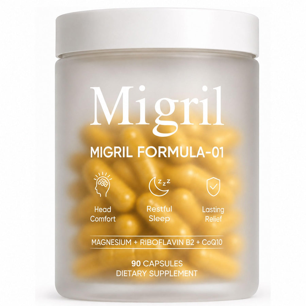 migril frasco frontal mostrando etiqueta clara y beneficios