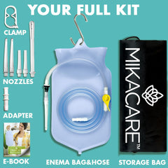 Mikacare manguera larga de silicona flexible para mayor comodidad y maniobra