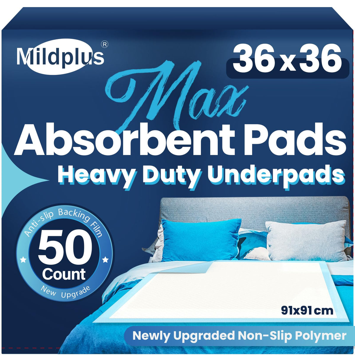 MILDPLUS empaque frontal mostrando 50 unidades y la protección reforzada