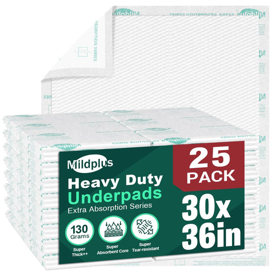 MILDPLUS paquete frontal mostrando 25 almohadillas, protección confiable