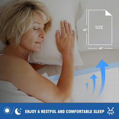 MILDPLUS protector desplegado en cama doble, cobertura completa y limpieza