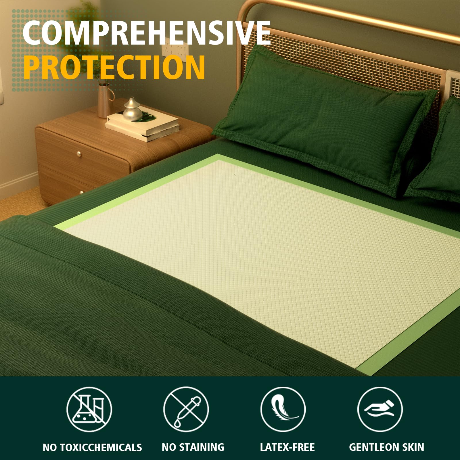 MILDPLUS respaldo impermeable que previene fugas y protege superficies