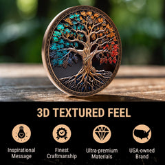 MilestoneMint primer plano del relieve 3D para sensación táctil y significado