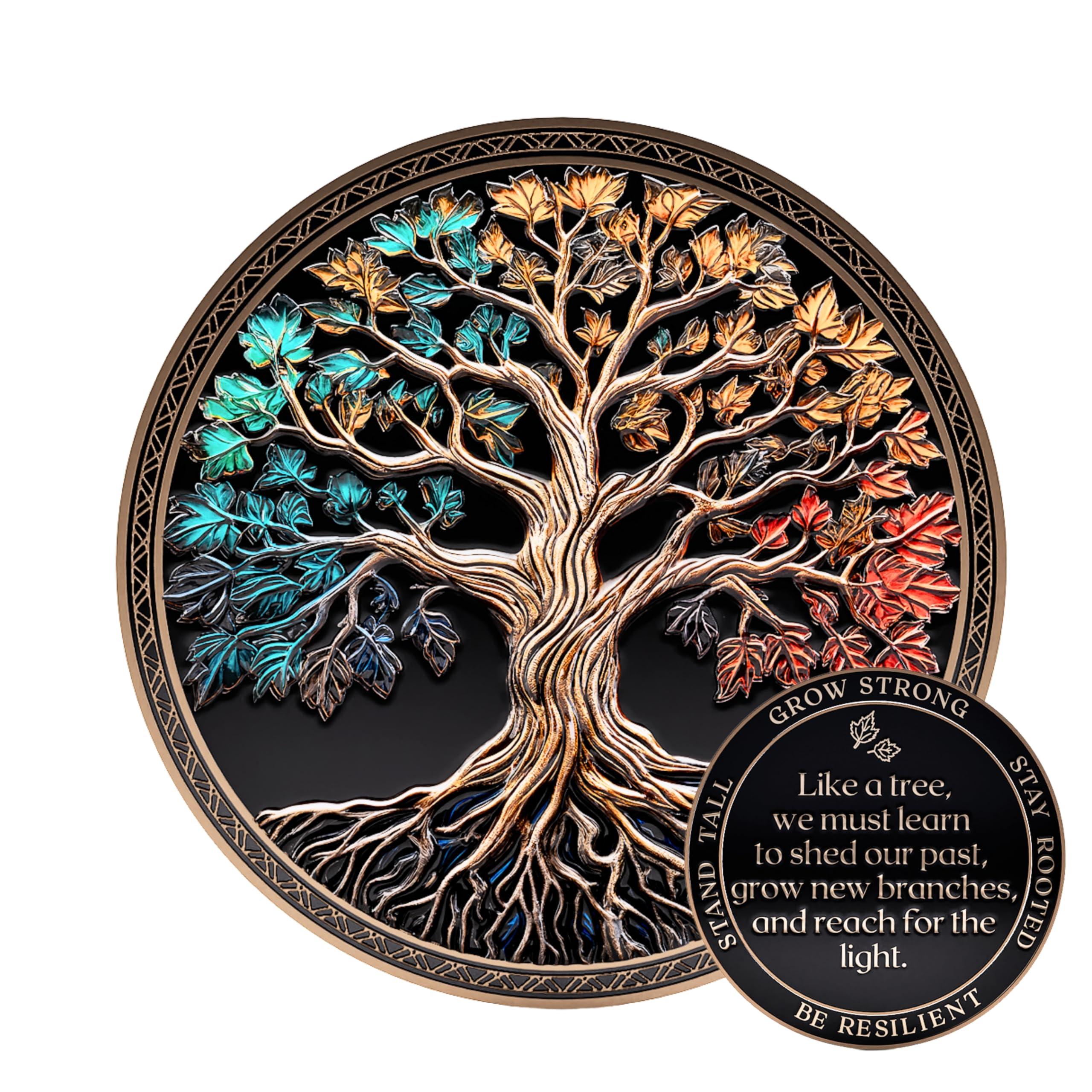MilestoneMint moneda Tree of Life vista frontal con detalle inspirador