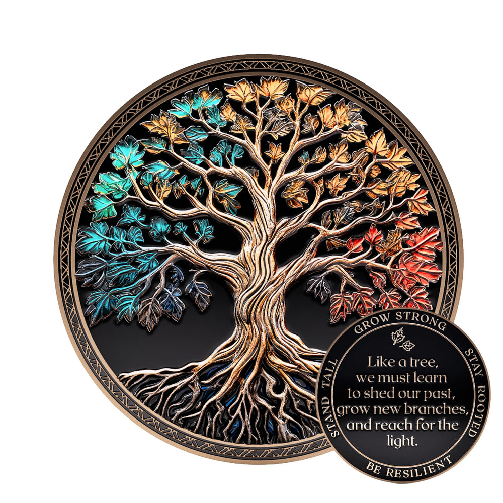 MilestoneMint moneda Tree of Life vista frontal con detalle inspirador