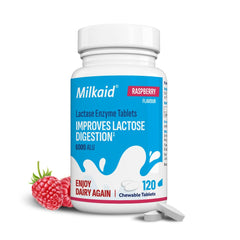 Milkaid tableta en mano para mostrar tamaño y comodidad de uso