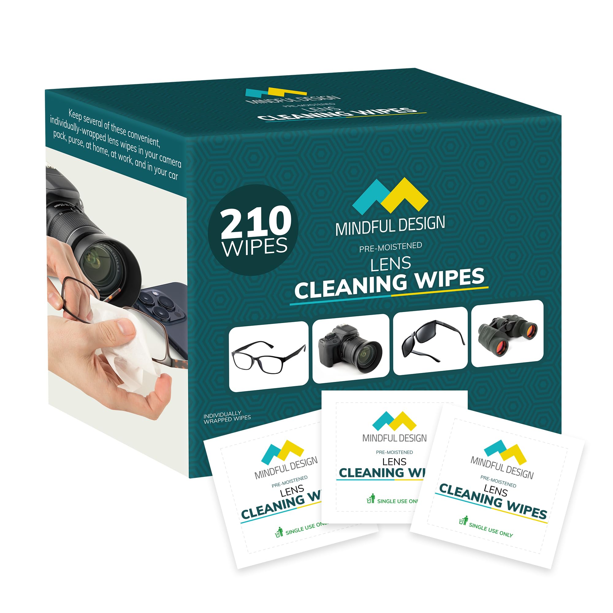 Mindful Design empaquetado frontal mostrando cantidad y conveniencia