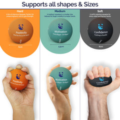 MindPanda pelota en mano adulta facilita ejercicios de fuerza